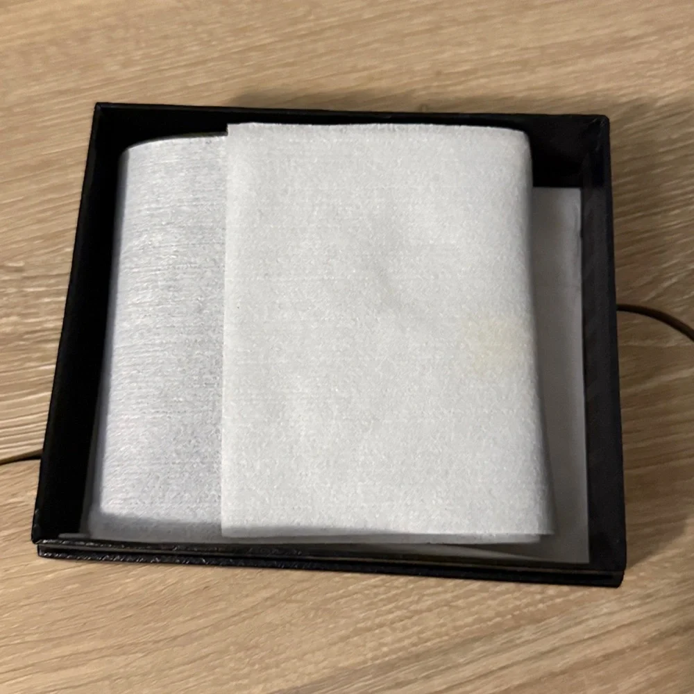 Prada Grey Saffiano Leather Bi-Fold Wallet